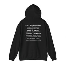Load image into Gallery viewer, Activist Hooded Sweatshirt - Jury Nullification Awareness