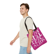 Load image into Gallery viewer, Activism Tote Bag - Fuchsia and White Jury Nullification Awareness