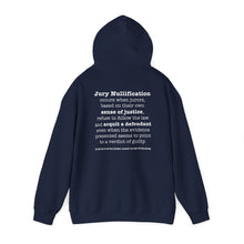 Load image into Gallery viewer, Activist Hooded Sweatshirt - Jury Nullification Awareness