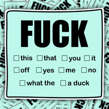 Load image into Gallery viewer, Fucking Checklist STICKER