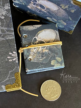 Load image into Gallery viewer, Bones and Romance Hand-sewn Sketch Book Journal Set