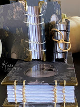 Load image into Gallery viewer, Bones and Romance Hand-sewn Sketch Book Journal Set