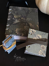 Load image into Gallery viewer, Doomed Florals Hand-sewn Sketch Book Journal Set