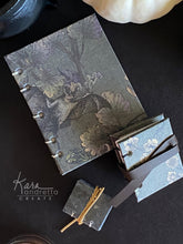 Load image into Gallery viewer, Doomed Florals Hand-sewn Sketch Book Journal Set