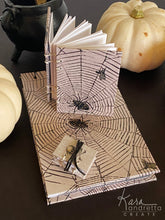 Load image into Gallery viewer, Creepy and Crawly Hand-sewn Sketch Book Journal Set