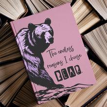Load image into Gallery viewer, THE ENDLESS REASONS I CHOOSE BEAR HARDCOVER JOURNAL TEARAWAY MAUVE