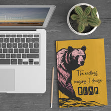 Load image into Gallery viewer, THE ENDLESS REASONS I CHOOSE BEAR HARDCOVER JOURNAL TEARAWAY MARIGOLD