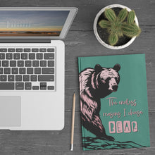Load image into Gallery viewer, The endless reasons I choose BEAR Hardcover Journal Tearaway TEAL