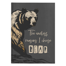 Load image into Gallery viewer, The endless reasons I choose BEAR Journal Hardcover Notebook Tearaway GREIGE