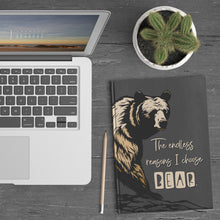 Load image into Gallery viewer, The endless reasons I choose BEAR Journal Hardcover Notebook Tearaway GREIGE