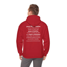 Load image into Gallery viewer, Activist Hooded Sweatshirt - Jury Nullification Awareness
