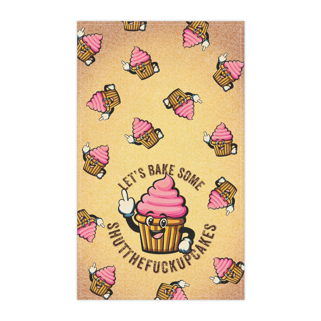 Shutthefuckupcakes Cotton Twill Kitchen Towel