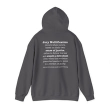 Load image into Gallery viewer, Activist Hooded Sweatshirt - Jury Nullification Awareness
