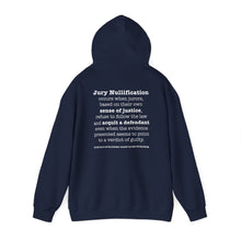 Load image into Gallery viewer, Activist Hooded Sweatshirt - Jury Nullification Awareness
