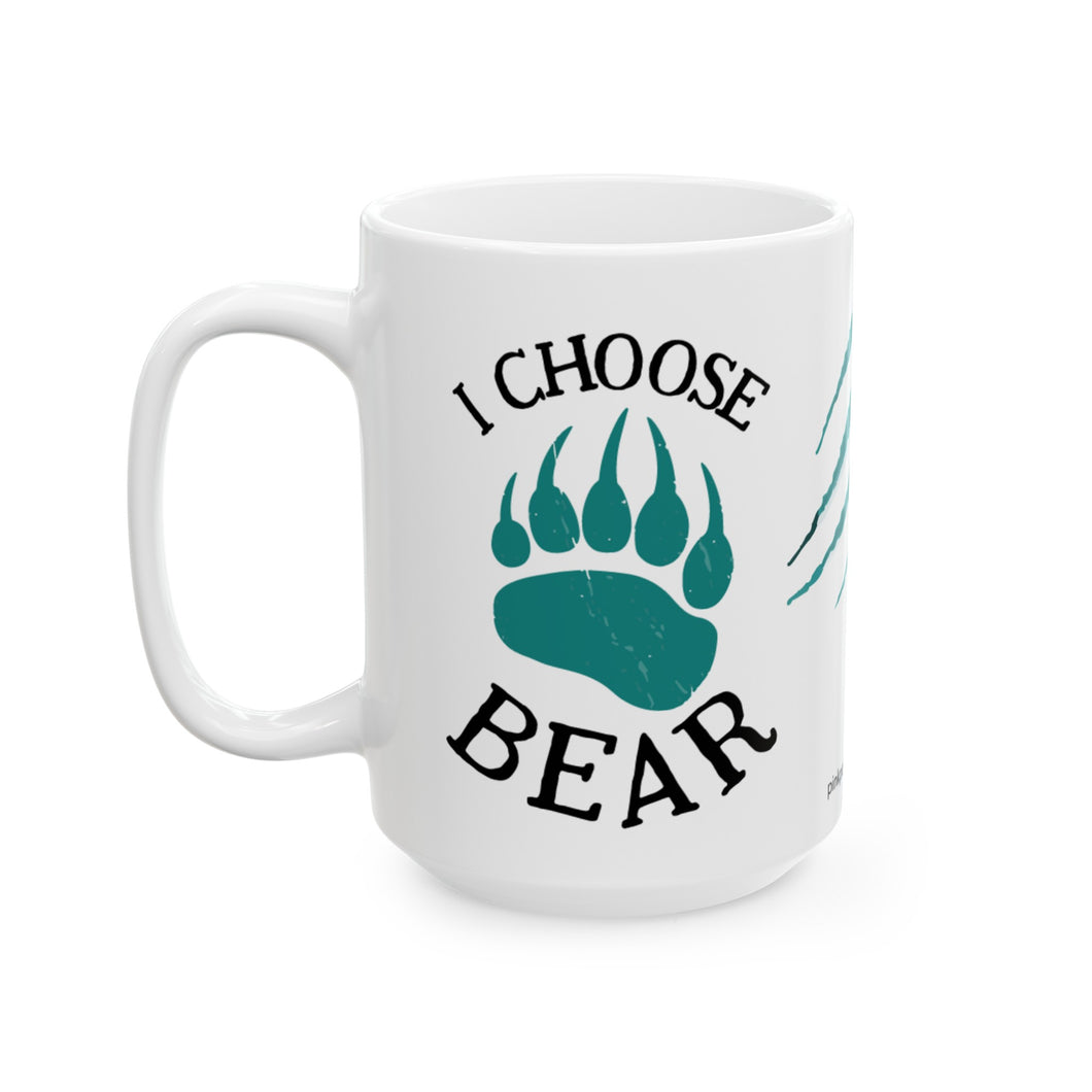 I Choose Bear 15oz Mug in Pink