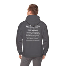 Load image into Gallery viewer, Activist Hooded Sweatshirt - Jury Nullification Awareness
