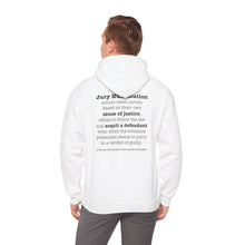 Load image into Gallery viewer, Activist Hooded Sweatshirt - Jury Nullification Awareness
