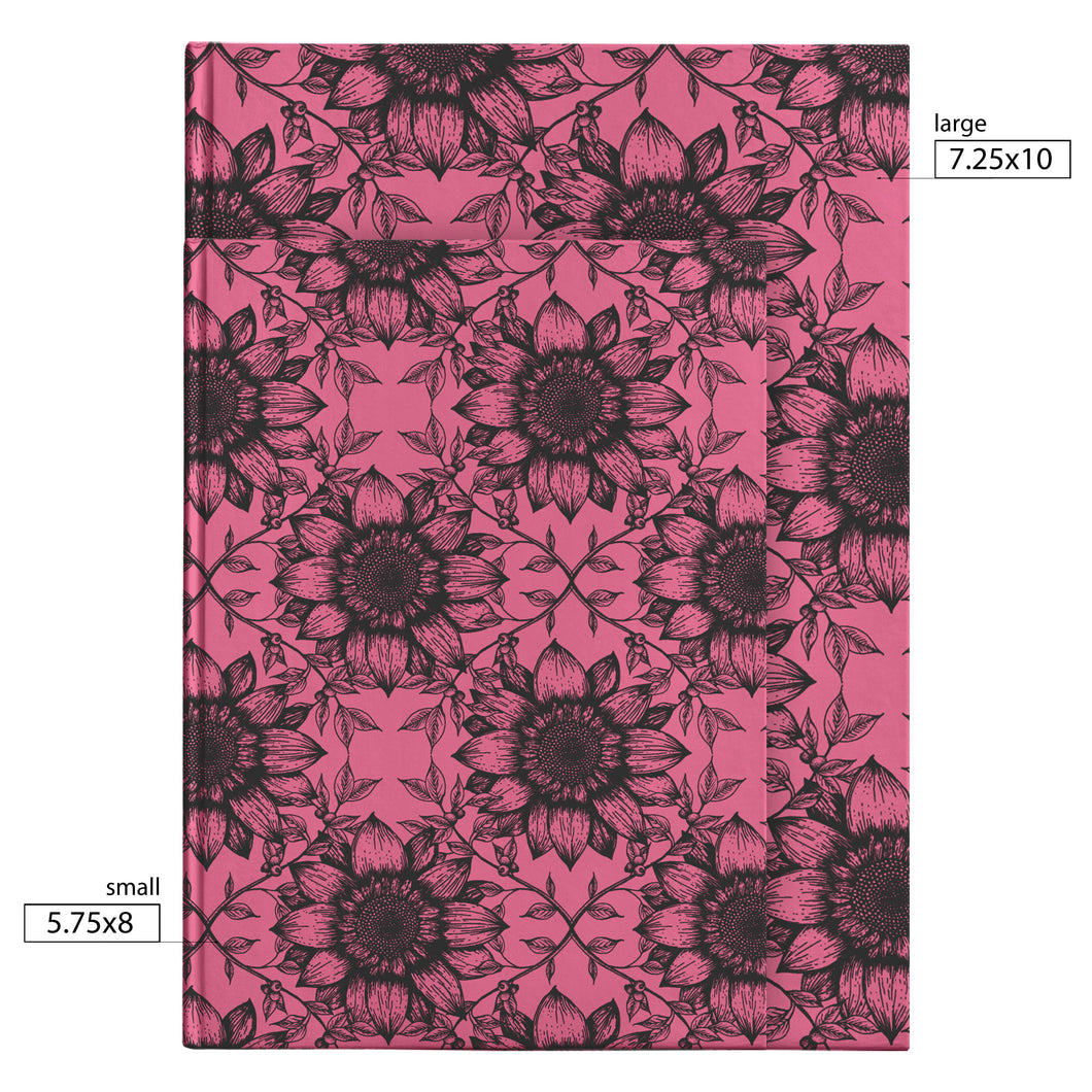 Daisy Damask JOURNAL - DESPERATE PINK
