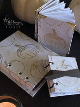 Load image into Gallery viewer, Gilded Gourds Hand-sewn Sketch Book Journal Set
