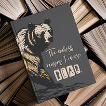 Load image into Gallery viewer, The endless reasons I choose BEAR Journal Hardcover Notebook Tearaway GREIGE
